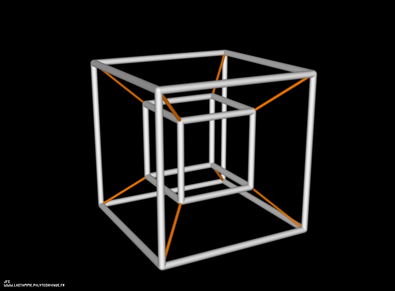 Un hypercube, par Jean-François Colonna.