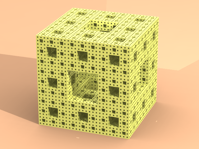 Cube de Menger, par Jos Leys.